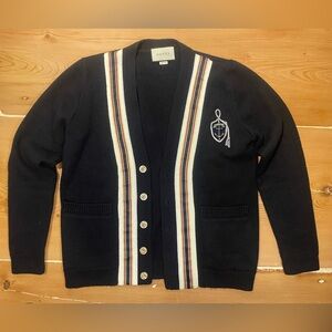 Gucci wool cardigan anchor crest